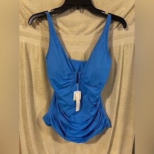 Bleu Rod Beattie Size 4 New Swim Tankini Top Fashionable Slimming